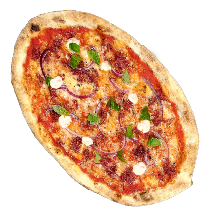 Snäkkipizza kolmen pippurin salamipizza
